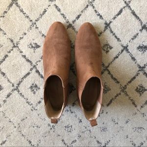 Banana Republic Brown Velvet Booties